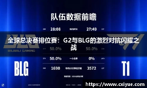 全球总决赛排位赛：G2与BLG的激烈对抗闪耀之战